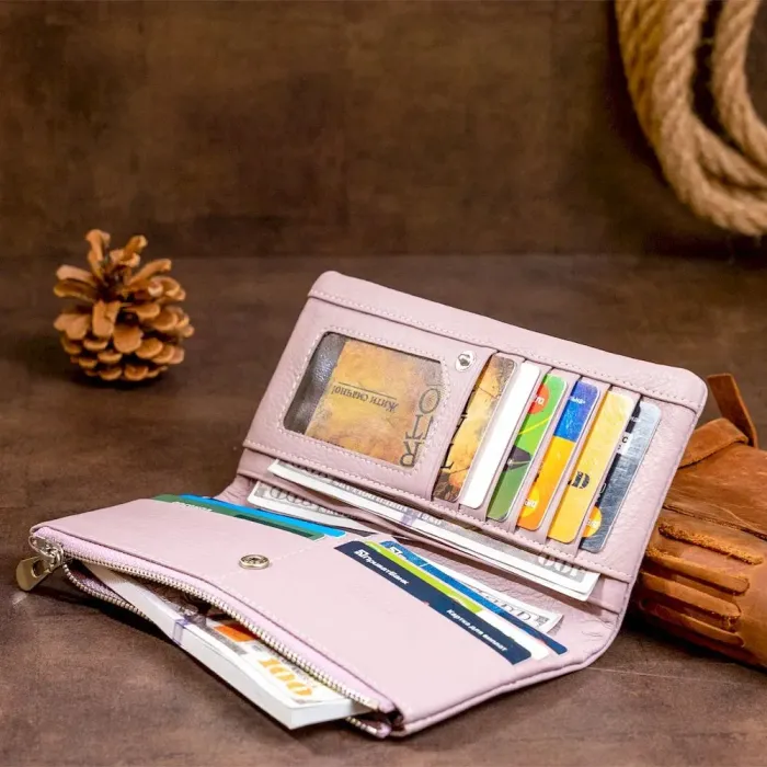 Вертикальний гаманець жіночий ST Leather 19206 Ліловий