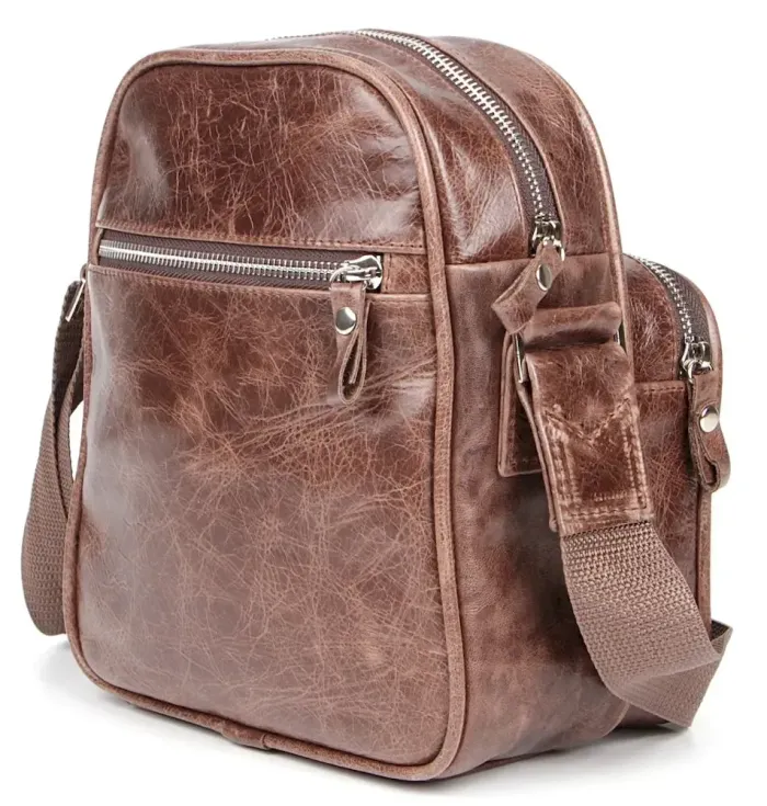 Сумка чоловіча SHVIGEL 00904 Коричнева