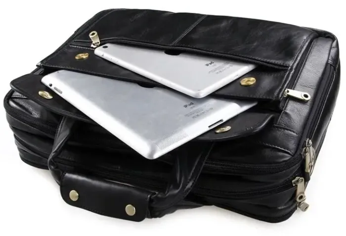 Сумка чоловіча Vintage 14242 для ноутбука 15.6 Чорна