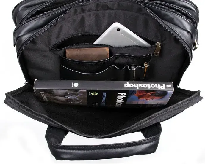 Сумка чоловіча Vintage 14242 для ноутбука 15.6 Чорна