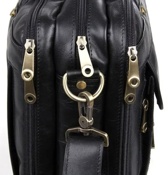 Сумка чоловіча Vintage 14242 для ноутбука 15.6 Чорна