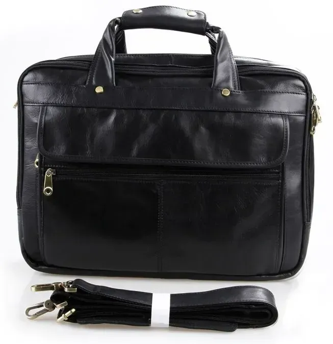 Сумка чоловіча Vintage 14242 для ноутбука 15.6 Чорна