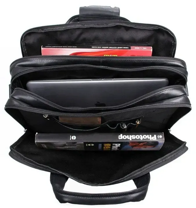 Сумка чоловіча Vintage 14242 для ноутбука 15.6 Чорна