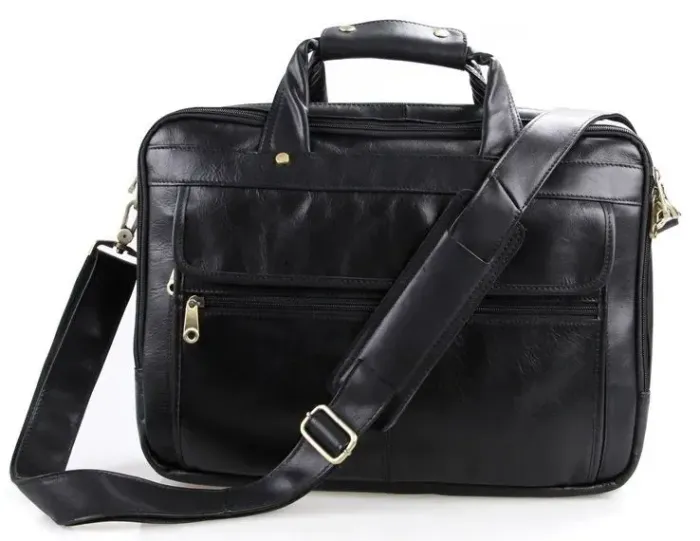 Сумка чоловіча Vintage 14242 для ноутбука 15.6 Чорна