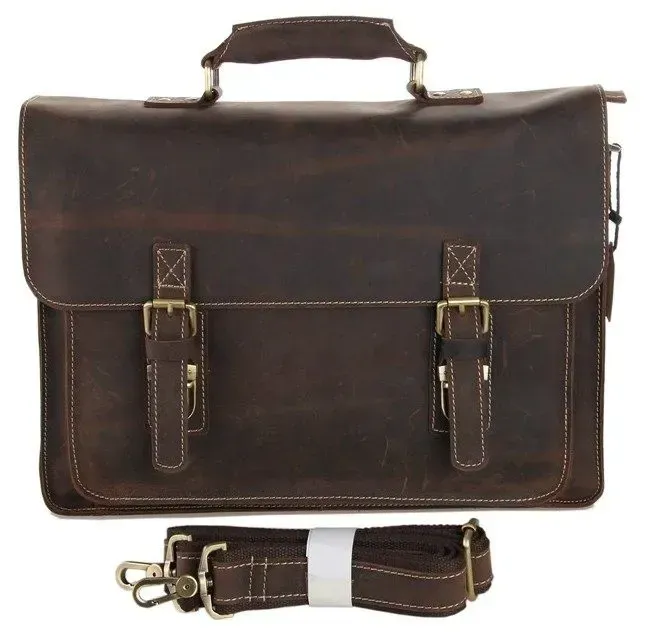 Портфель Vintage 14246 у вінтажному стилі Коричневий