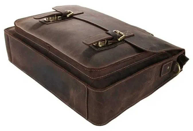 Портфель Vintage 14246 у вінтажному стилі Коричневий