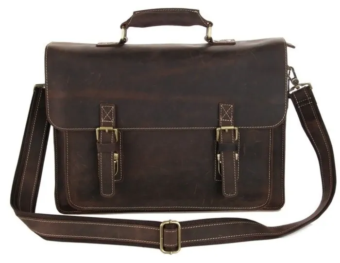 Портфель Vintage 14246 у вінтажному стилі Коричневий