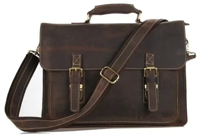Портфель Vintage 14246 у вінтажному стилі Коричневий