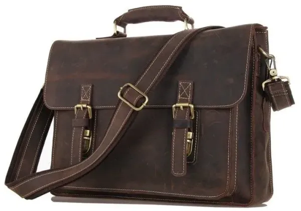 Портфель Vintage 14246 у вінтажному стилі Коричневий