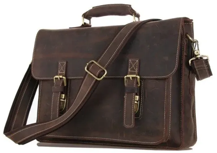 Портфель Vintage 14246 у вінтажному стилі Коричневий