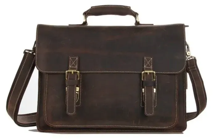 Портфель Vintage 14246 у вінтажному стилі Коричневий