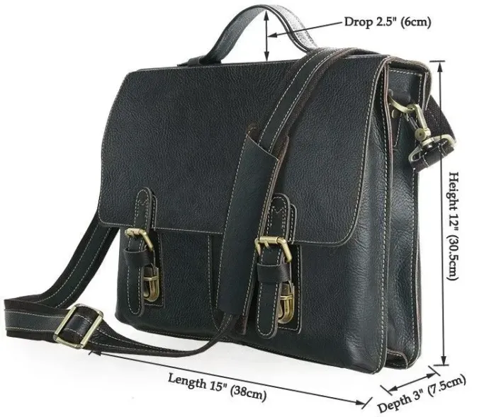 Портфель Vintage 14248 Чорний