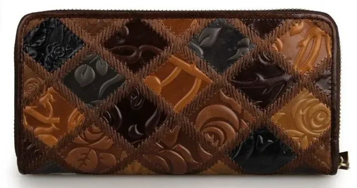 Кошелек женский Vintage 14348 на молнии Коричневый