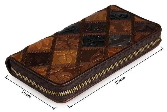 Кошелек женский Vintage 14348 на молнии Коричневый