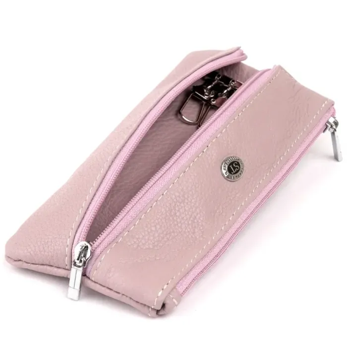 Ключниця-гаманець з кишенькою унісекс ST Leather 19350 Лілова