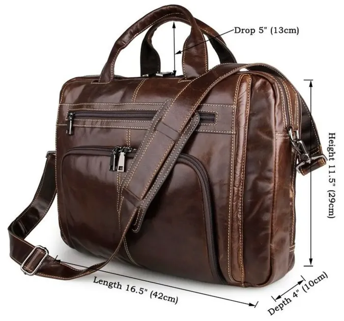 Сумка чоловіча Vintage 14249 Коричнева