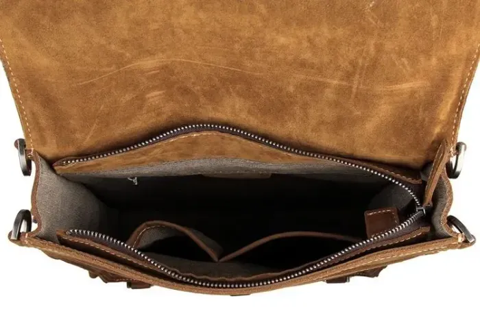 Сумка чоловіча Vintage 14260 трансформер Коричнева