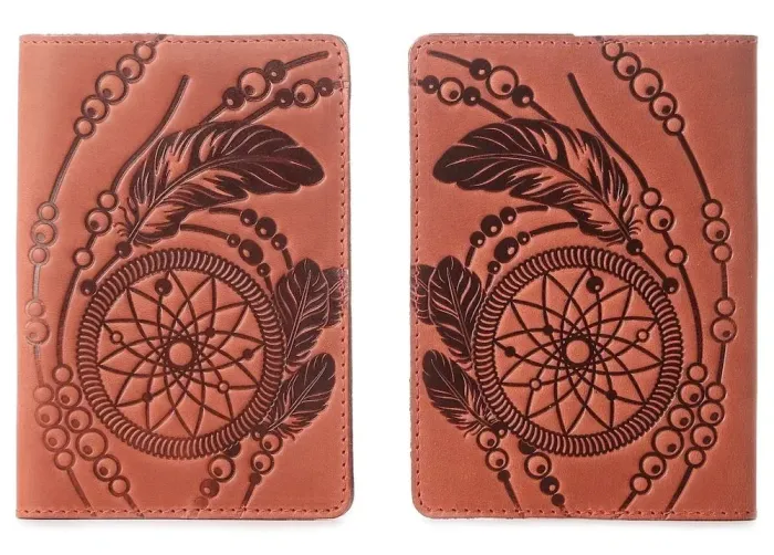 Эксклюзивная обложка для паспорта из винтажной кожи SHVIGEL 13792 Красная