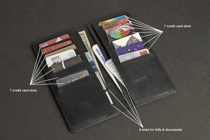 Кошелек SHVIGEL из винтажной кожи 13794 Черный