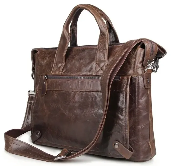 Сумка чоловіча Vintage 14368 Коричнева