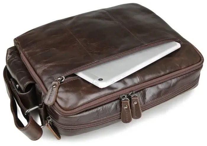Сумка чоловіча Vintage 14369 Коричнева