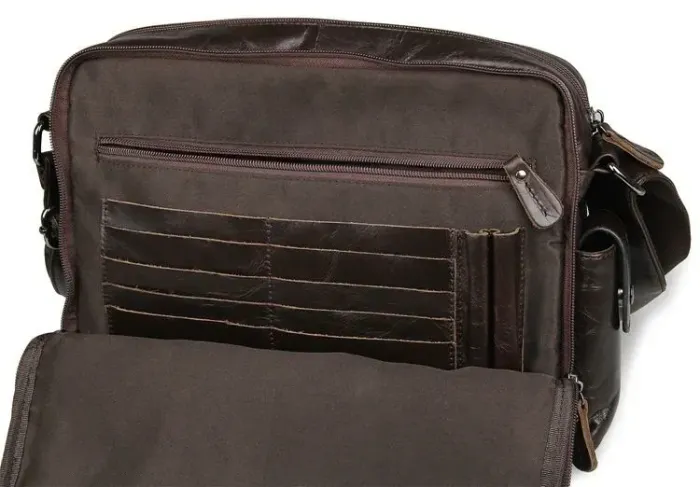 Сумка чоловіча Vintage 14369 Коричнева