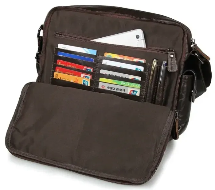 Сумка чоловіча Vintage 14369 Коричнева