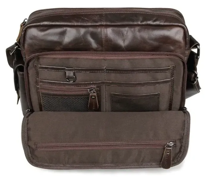 Сумка чоловіча Vintage 14369 Коричнева