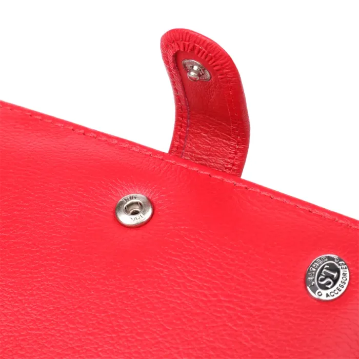 Красива обкладинка на документи для жінок з натуральної шкіри ST Leather 23118 Червоний