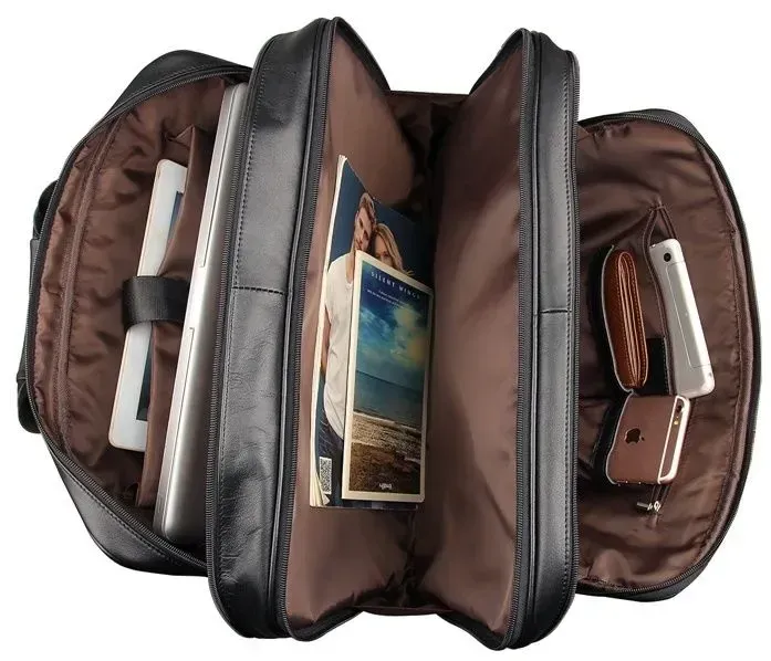 Сумка чоловіча Vintage 14379 Чорна