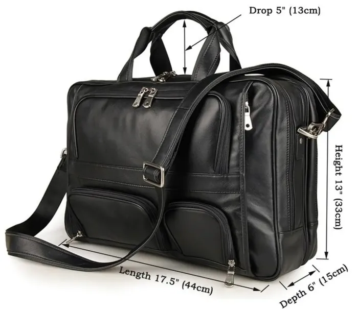 Сумка чоловіча Vintage 14379 Чорна