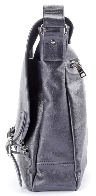 Сумка SHVIGEL 00919 из натуральной кожи Черная