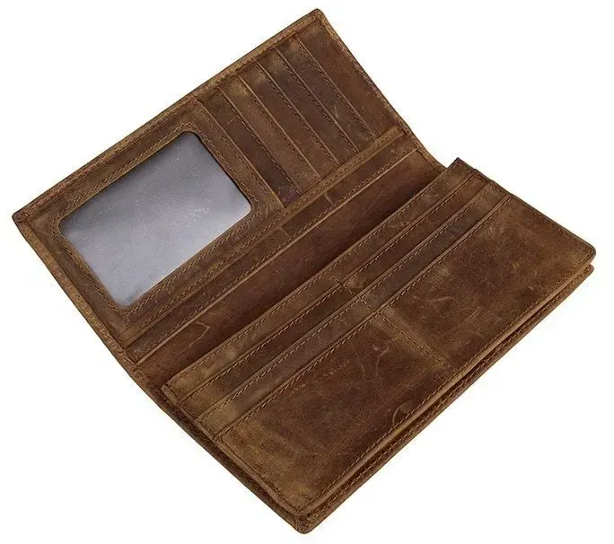 Купюрник чоловічий Vintage 14381 шкіряний Коричневий