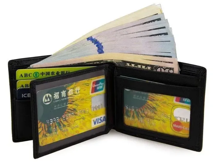 Кошелек мужской Vintage 14382 Черный