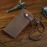 Чоловічий клатч Vintage 14383 із вінтажної шкіри Коричневий