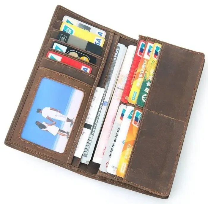 Гаманець чоловічий Vintage 14384 у вінтажному стилі Коричневий