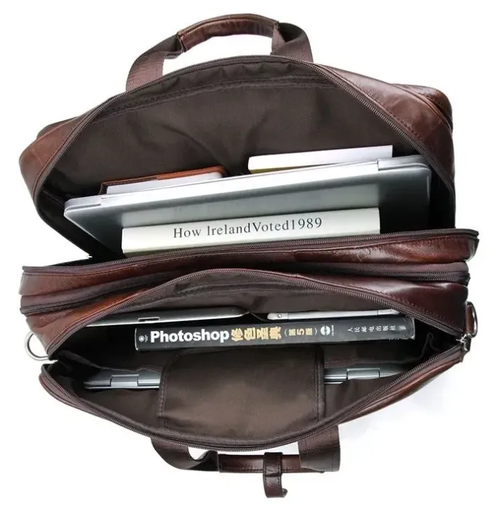 Сумка чоловіча Vintage 14385 Коричнева