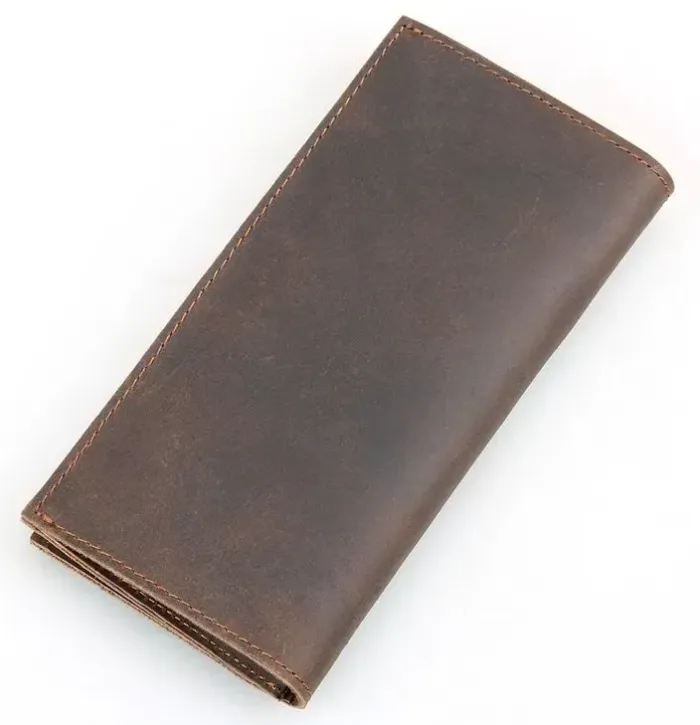 Вертикальний чоловічий гаманець із натуральної шкіри Vintage 14386