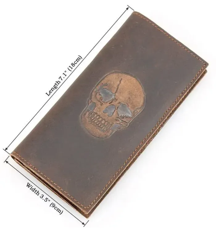 Вертикальний чоловічий гаманець із натуральної шкіри Vintage 14386