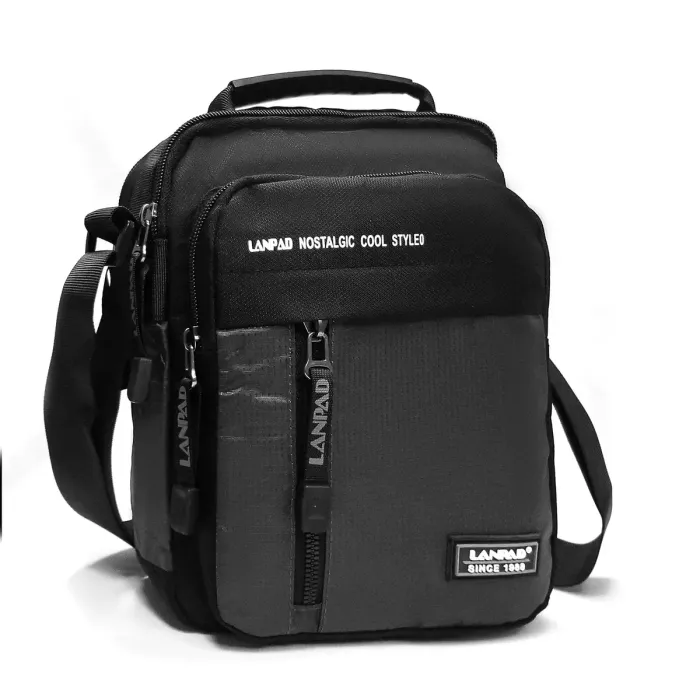 Сумка чоловіча Планшет нейлон Lanpad 8650 grey