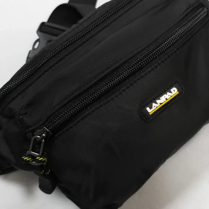 Сумка Мужская На пояс нейлон Lanpad 83020 black