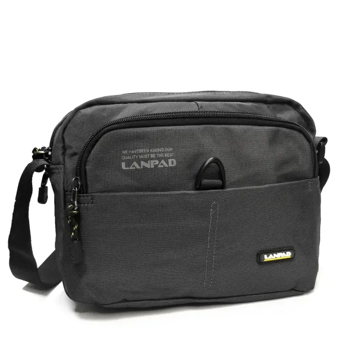 Сумка Мужская Планшет нейлон Lanpad 65349 grey