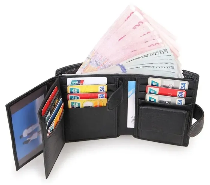 Портмоне чоловіче Vintage 14387 Чорне