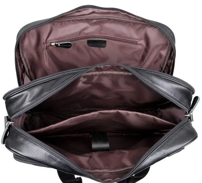 Сумка мужская Vintage 14398 для ноутбука 17 дюймов Черная