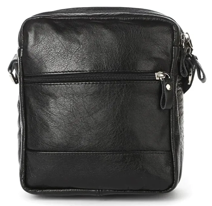 Сумка чоловіча SHVIGEL шкіряна 00926 Чорна