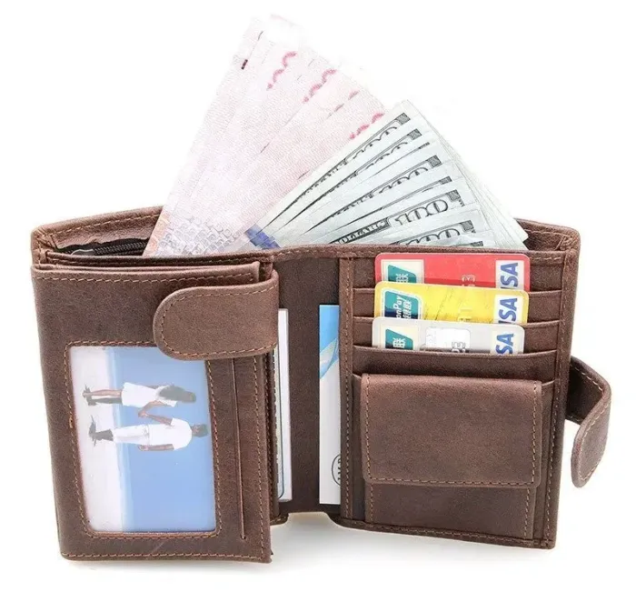 Портмоне чоловіче Vintage 14404 Коричневе