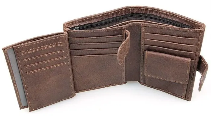 Портмоне чоловіче Vintage 14404 Коричневе