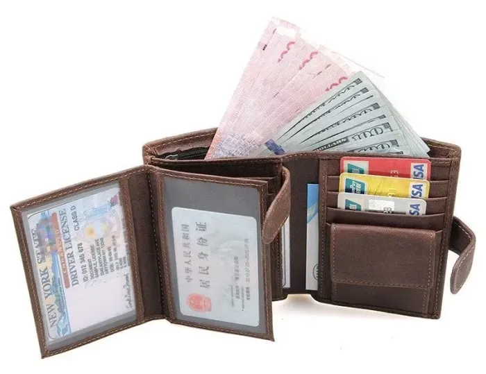 Портмоне чоловіче Vintage 14404 Коричневе