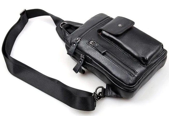 Сумка чоловіча Vintage 14407 Чорна