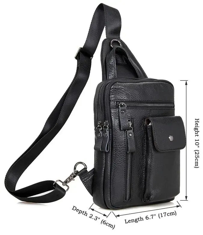 Сумка чоловіча Vintage 14407 Чорна